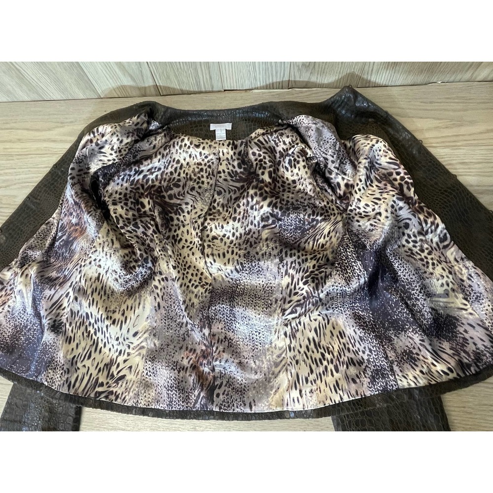 Chico’s Faux Leather Alligator Jacket - Picture 10 of 10